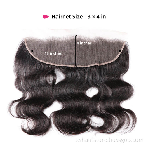 Factory price Body wave ear to ear closure frontal lace closure in bulk Remy human hair frontal lace closure